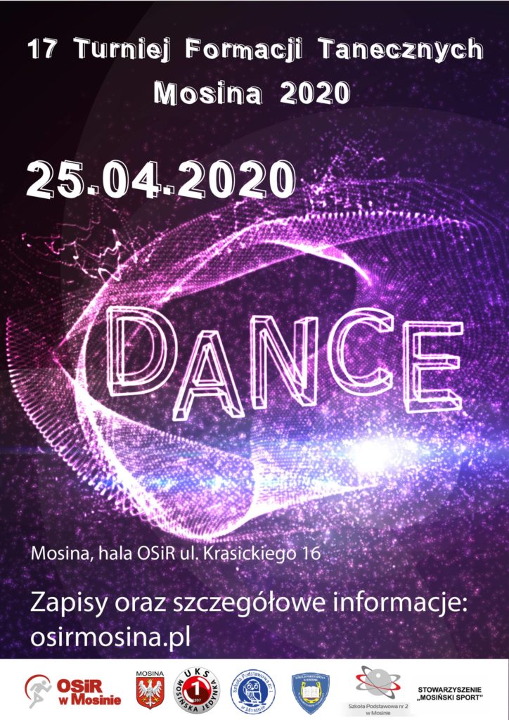 ZAPISY - XVII Turniej Formacji Tanecznych - Mosina 2020