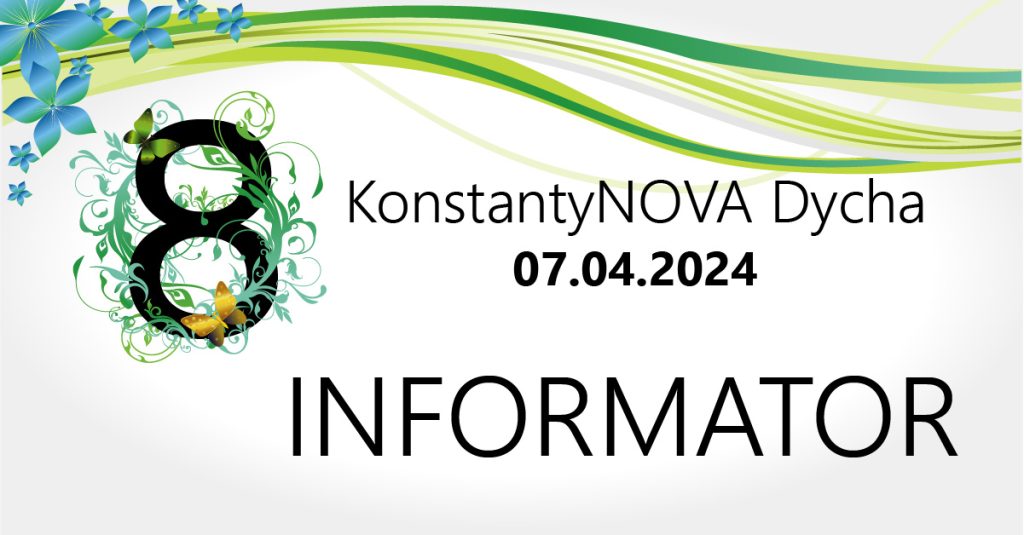 Informator dla zawodnika oraz kibica - 8 KonstantyNOVA Dycha