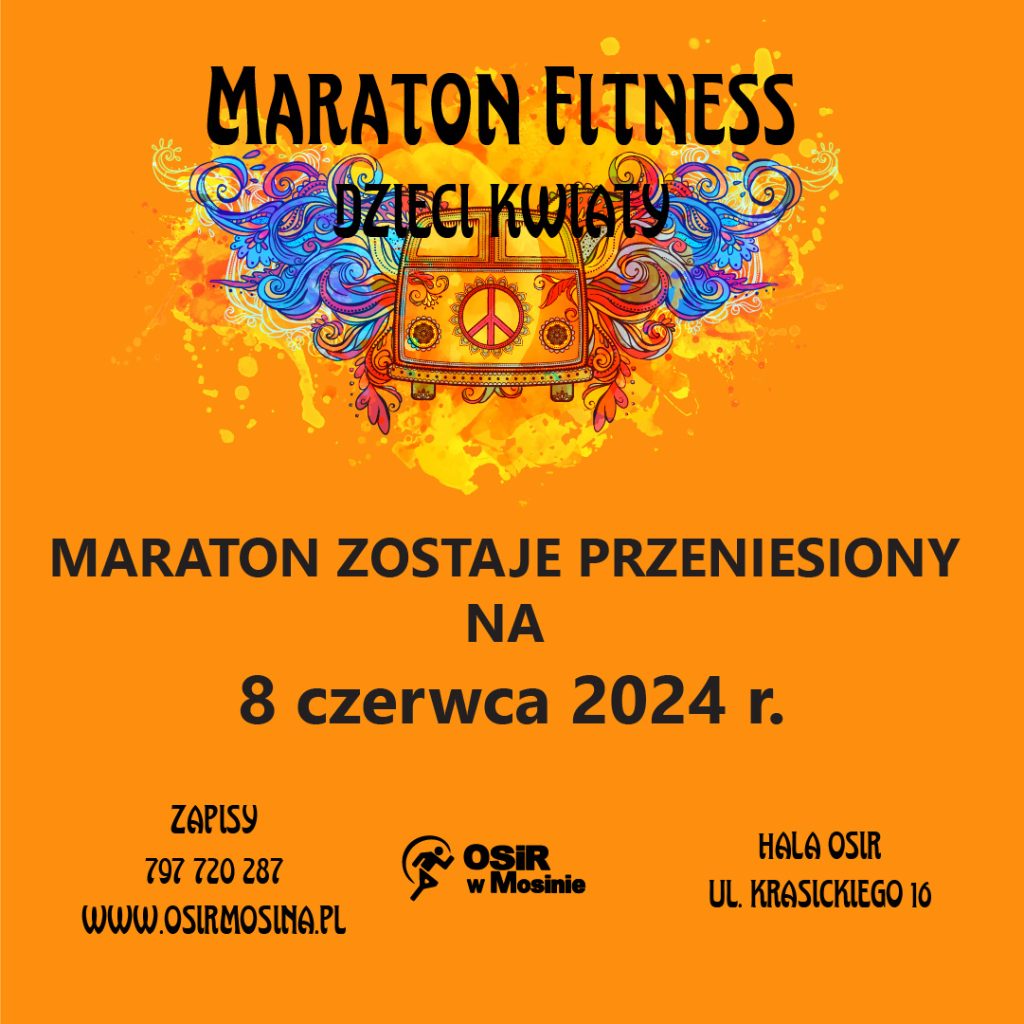 Maraton Fitness "Dzieci Kwiaty" - przeniesiony na 8 czerwca